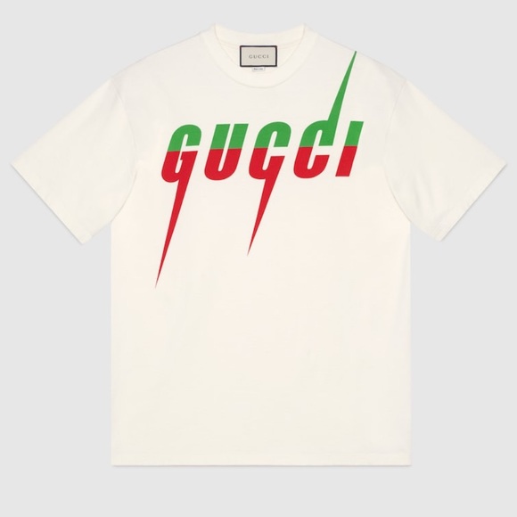 Gucci T-SHIRT WITH GUCCI BLADE PRINT - Picture 1 of 6